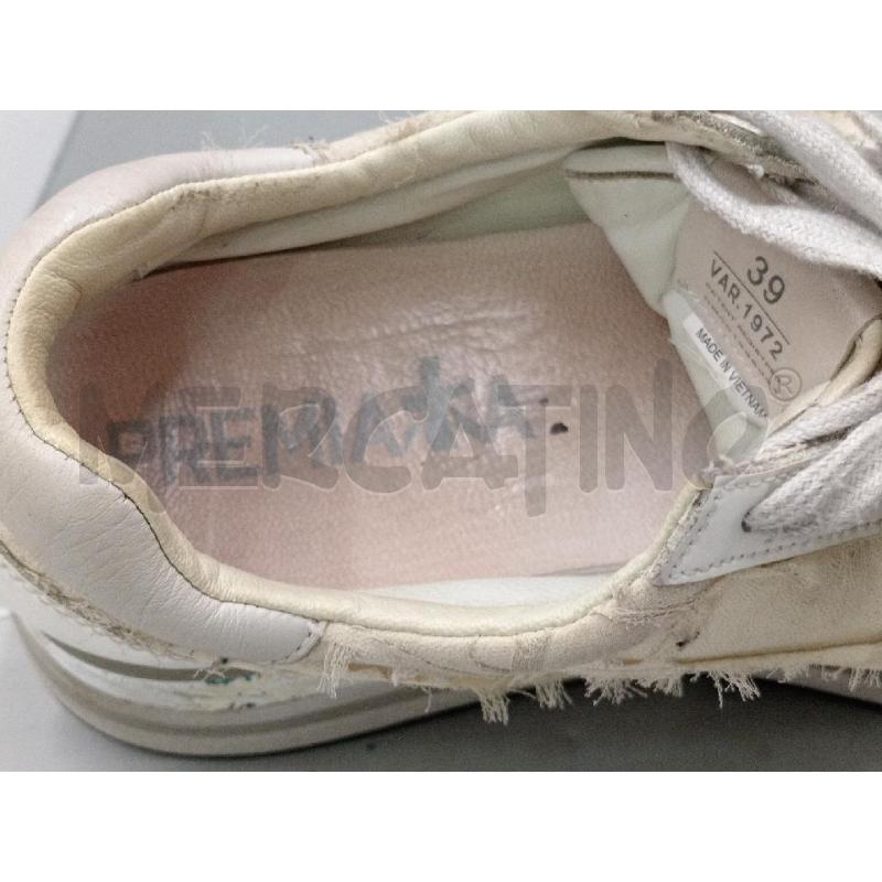 SCARPE DONNA PREMIATA BIANCHE INSERTI TESSUTO BEIGE  | Mercatino dell'Usato Moncalieri bengasi 5