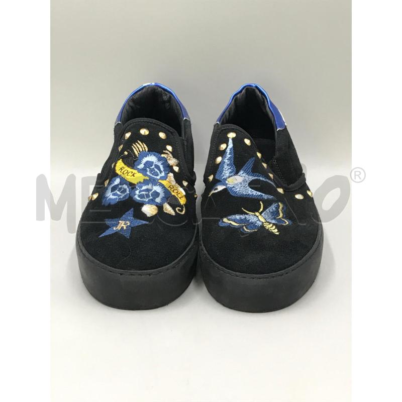 SCARPE DONNA RICHMOND NERE INSERTI BLU | Mercatino dell'Usato Moncalieri bengasi 2