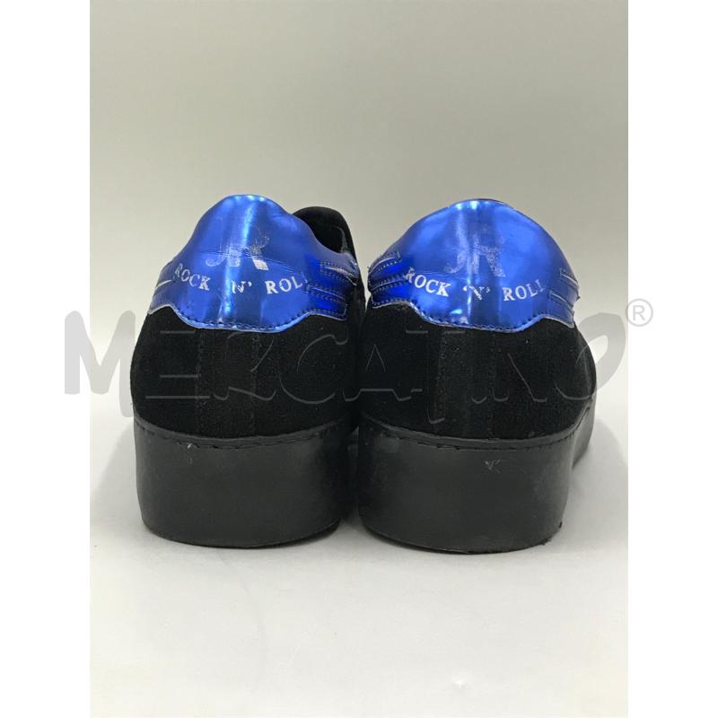 SCARPE DONNA RICHMOND NERE INSERTI BLU | Mercatino dell'Usato Moncalieri bengasi 3