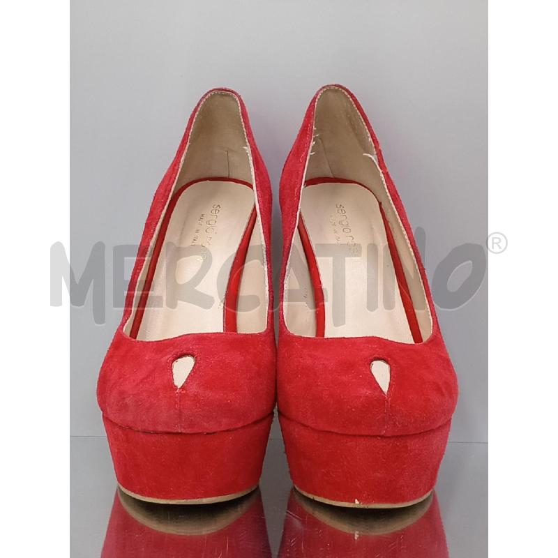 SCARPE DONNA SERGIO ROSSI ROSSE  | Mercatino dell'Usato Moncalieri bengasi 2