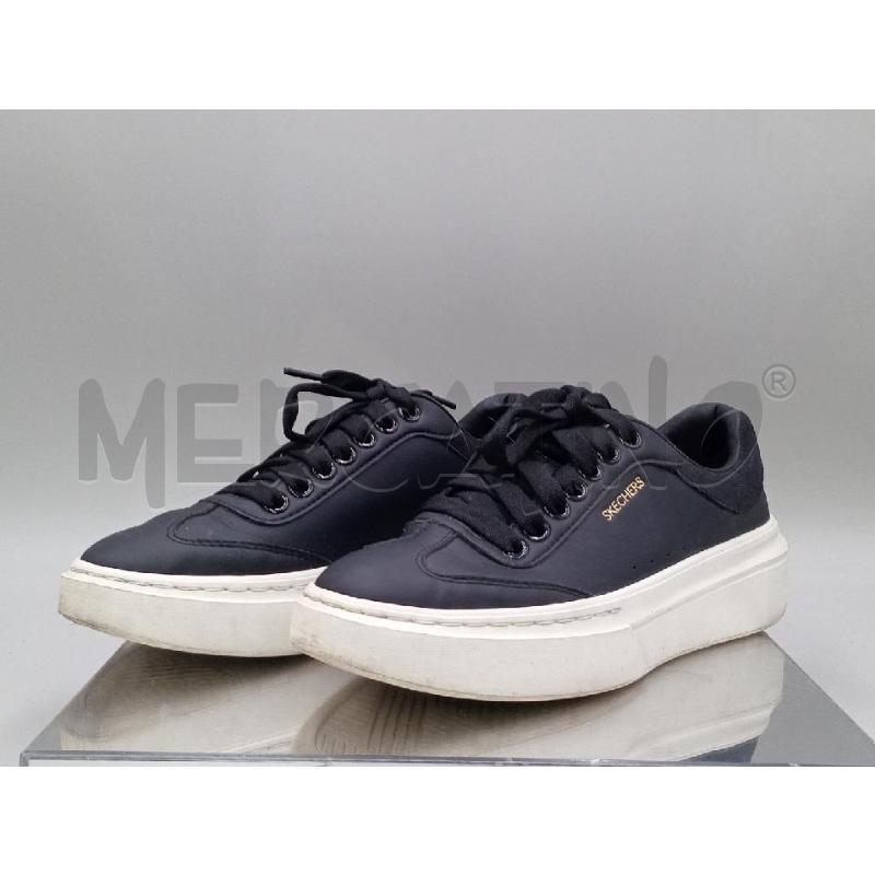 SCARPE DONNA SKECHERS NERA SUOLA BIANCA  | Mercatino dell'Usato Moncalieri bengasi 2