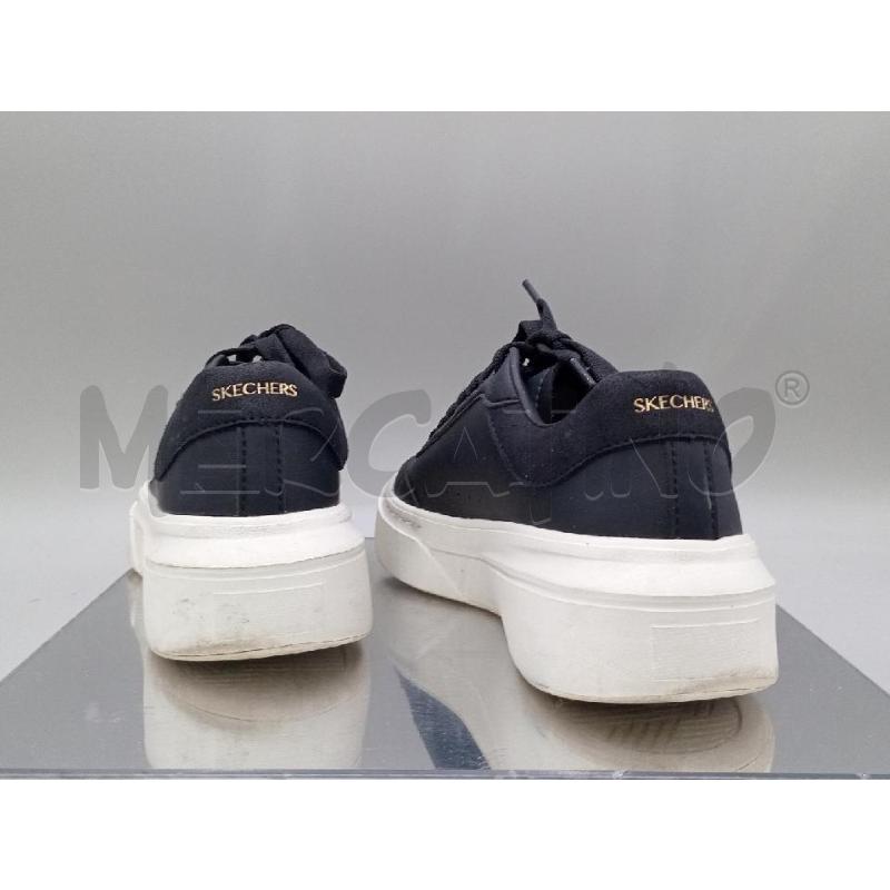 SCARPE DONNA SKECHERS NERA SUOLA BIANCA  | Mercatino dell'Usato Moncalieri bengasi 4