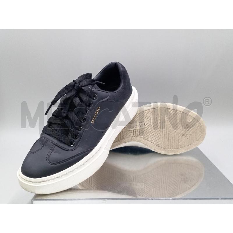 SCARPE DONNA SKECHERS NERA SUOLA BIANCA  | Mercatino dell'Usato Moncalieri bengasi 5