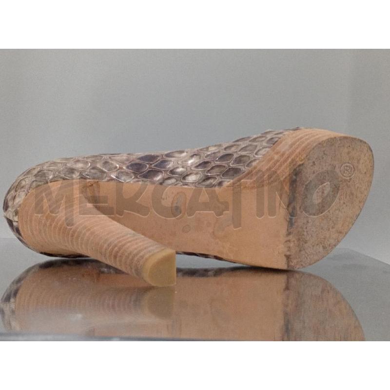 SCARPE DONNA STUART WEITZMAN BEIGE PITONATO CON FIOCCO | Mercatino dell'Usato Moncalieri bengasi 4