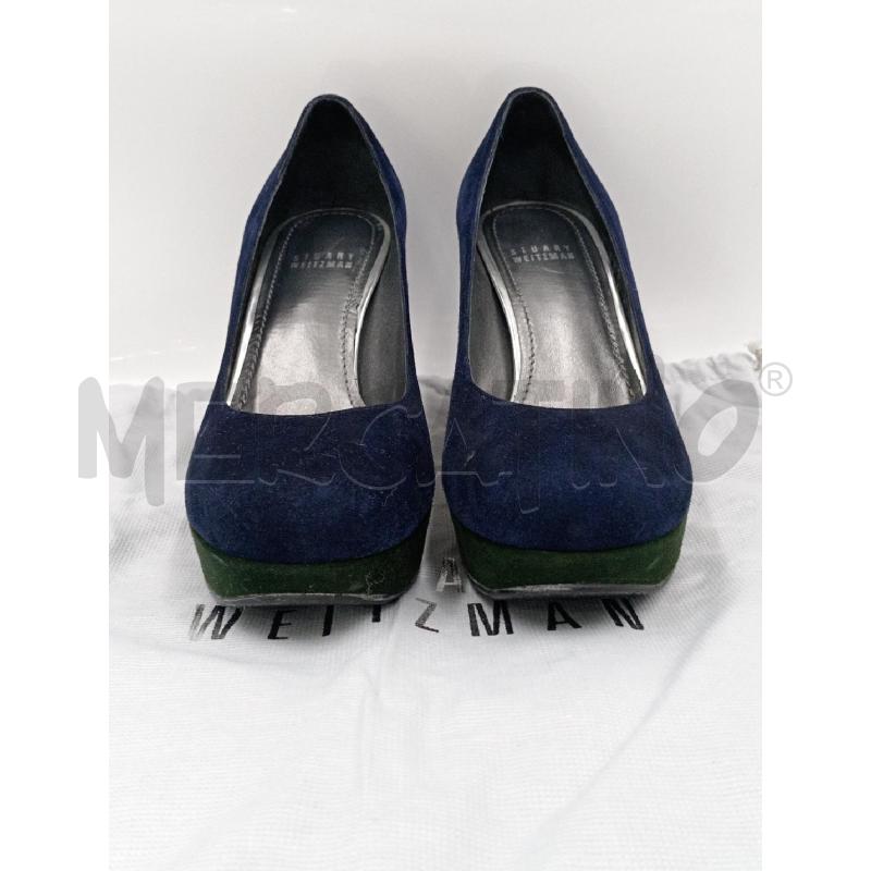 SCARPE DONNA STUART WEITZMAN BLU SCAMOSCIATO | Mercatino dell'Usato Moncalieri bengasi 1
