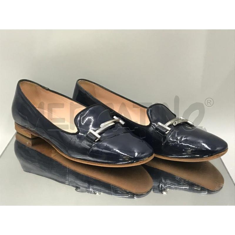 SCARPE DONNA TOD'S BLU CON LOGO ACCIAIO | Mercatino dell'Usato Moncalieri bengasi 1