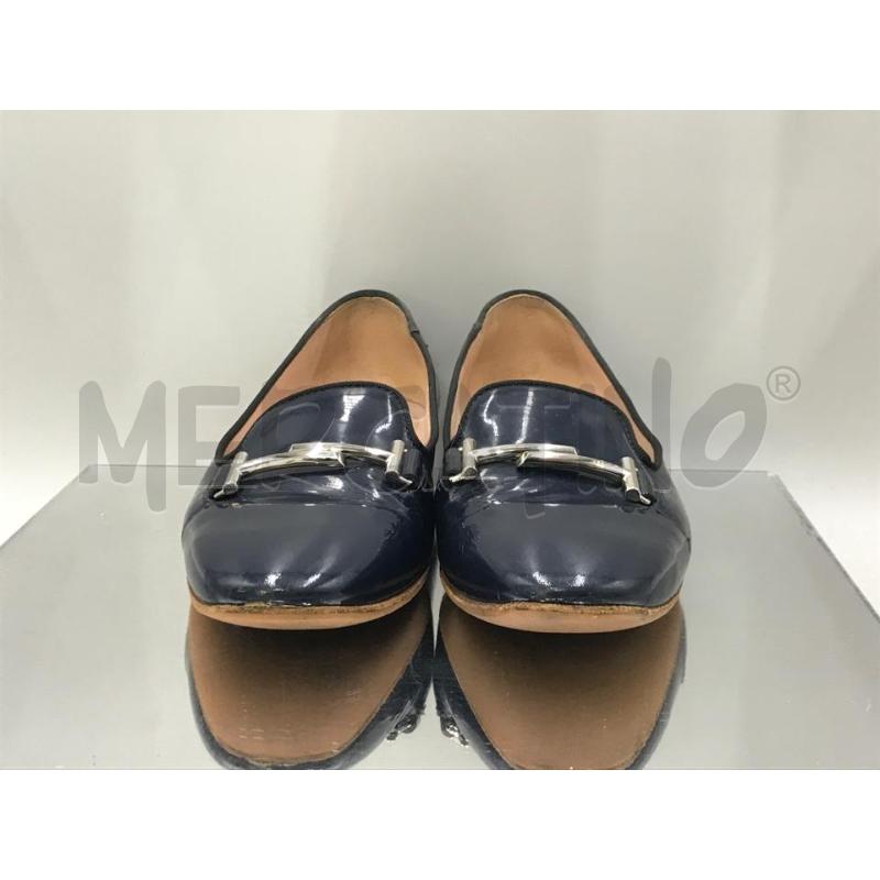 SCARPE DONNA TOD'S BLU CON LOGO ACCIAIO | Mercatino dell'Usato Moncalieri bengasi 2