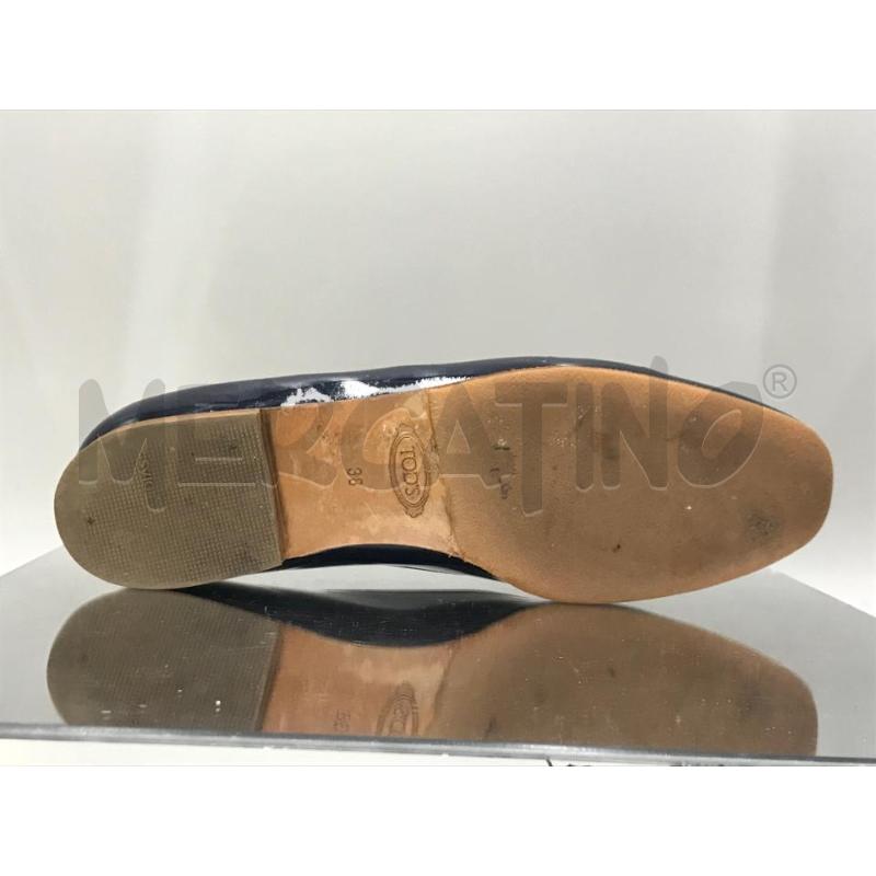 SCARPE DONNA TOD'S BLU CON LOGO ACCIAIO | Mercatino dell'Usato Moncalieri bengasi 4
