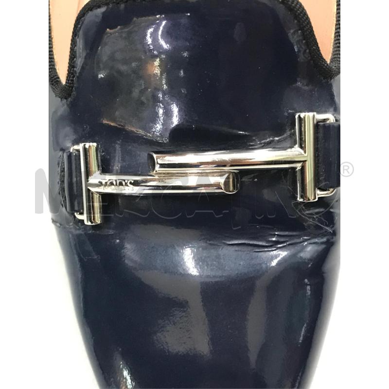 SCARPE DONNA TOD'S BLU CON LOGO ACCIAIO | Mercatino dell'Usato Moncalieri bengasi 5