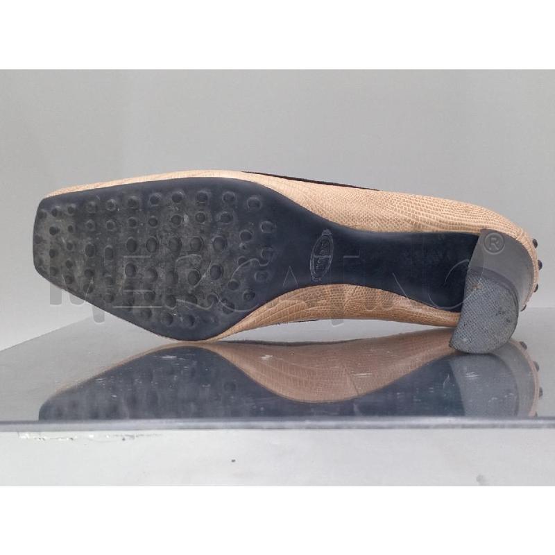 SCARPE DONNA TOD'S DECOLTE BEIGE RIFINITURE NERE  | Mercatino dell'Usato Moncalieri bengasi 4
