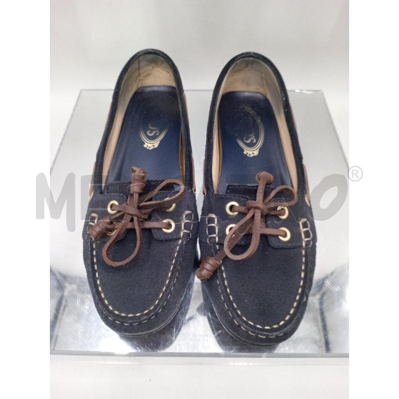 SCARPE DONNA TOD'S MOCASSINO BLU LACCIO MARRONE | Mercatino dell'Usato Moncalieri bengasi 3