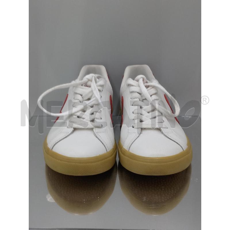 SCARPE DONNA VEJA BIANCHE LOGO ROSSO | Mercatino dell'Usato Moncalieri bengasi 2