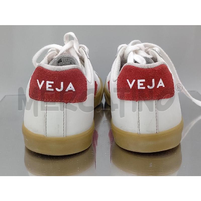 SCARPE DONNA VEJA BIANCHE LOGO ROSSO | Mercatino dell'Usato Moncalieri bengasi 3