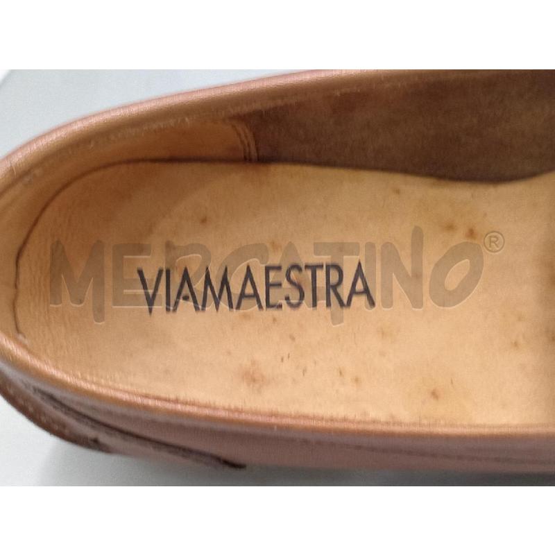 SCARPE DONNA VIA MAESTRA MOCASSINO MARRONE CON FRANGE   | Mercatino dell'Usato Moncalieri bengasi 5