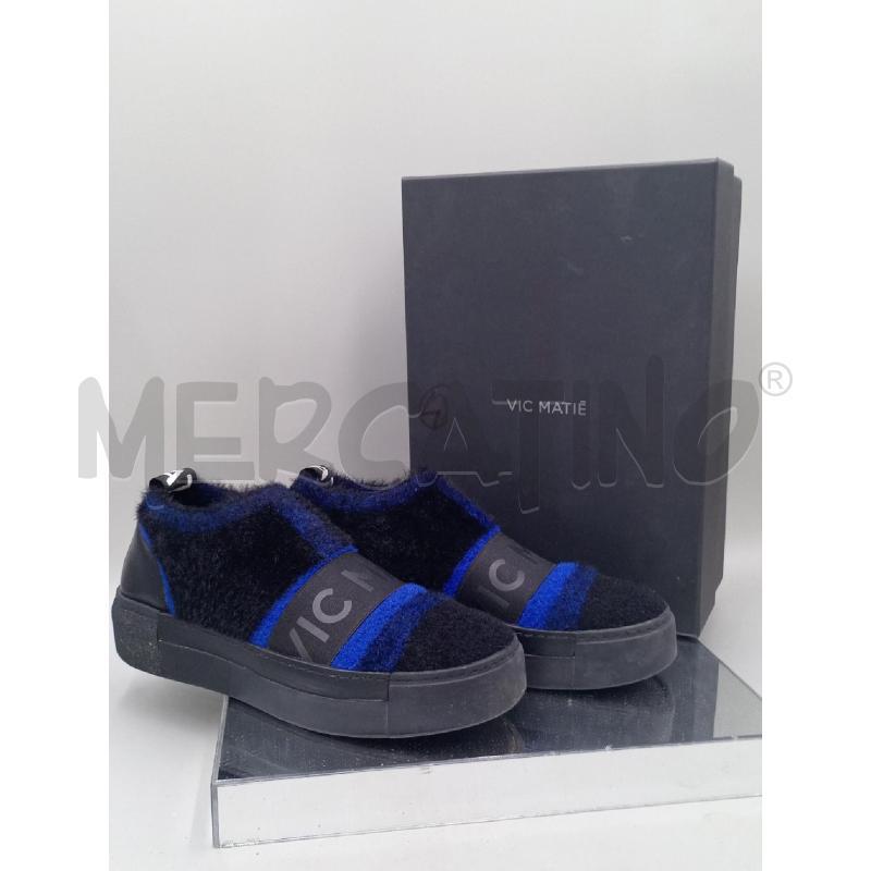 SCARPE DONNA VIC MATIE' BLU NERE | Mercatino dell'Usato Moncalieri bengasi 1