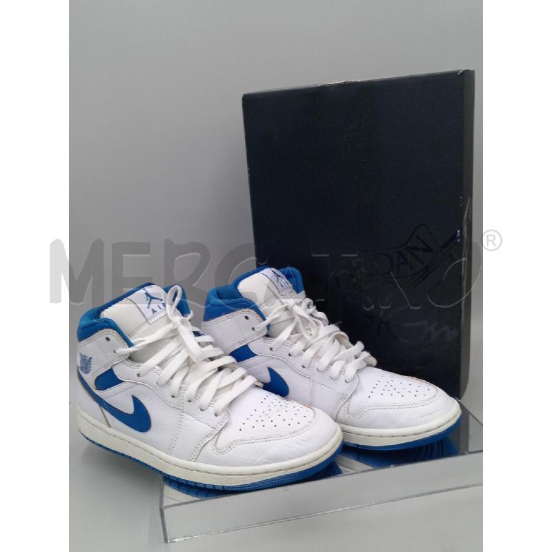 SCARPE JORDAN BIANCHE BAFFO BLU | Mercatino dell'Usato Moncalieri bengasi 1