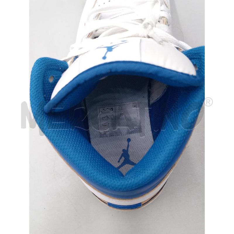 SCARPE JORDAN BIANCHE BAFFO BLU | Mercatino dell'Usato Moncalieri bengasi 5