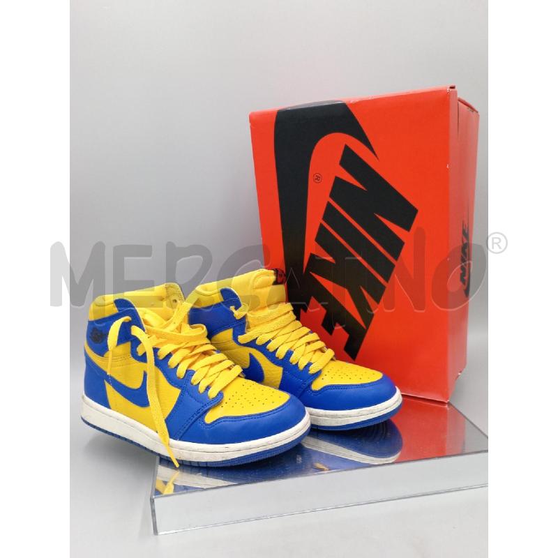SCARPE NIKE JORDAN GIALLE BLU | Mercatino dell'Usato Moncalieri bengasi 1