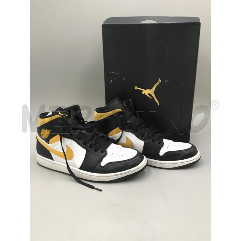 SCARPE UOMO AIR JORDAN 1 MID NERE GIALLE | Mercatino dell'Usato Moncalieri bengasi 1