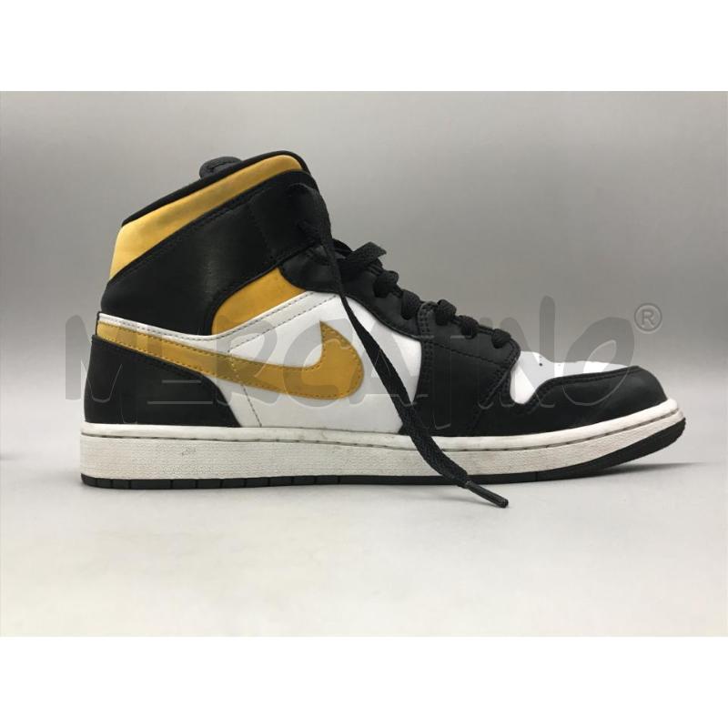 SCARPE UOMO AIR JORDAN 1 MID NERE GIALLE | Mercatino dell'Usato Moncalieri bengasi 5