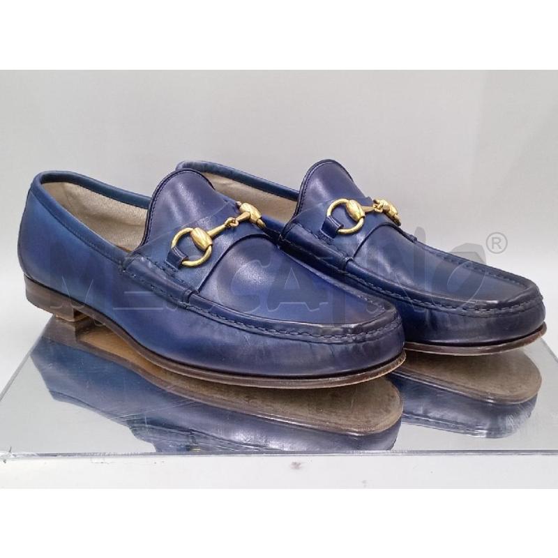 SCARPE UOMO GUCCI MOCASSINO BLU  | Mercatino dell'Usato Moncalieri bengasi 1