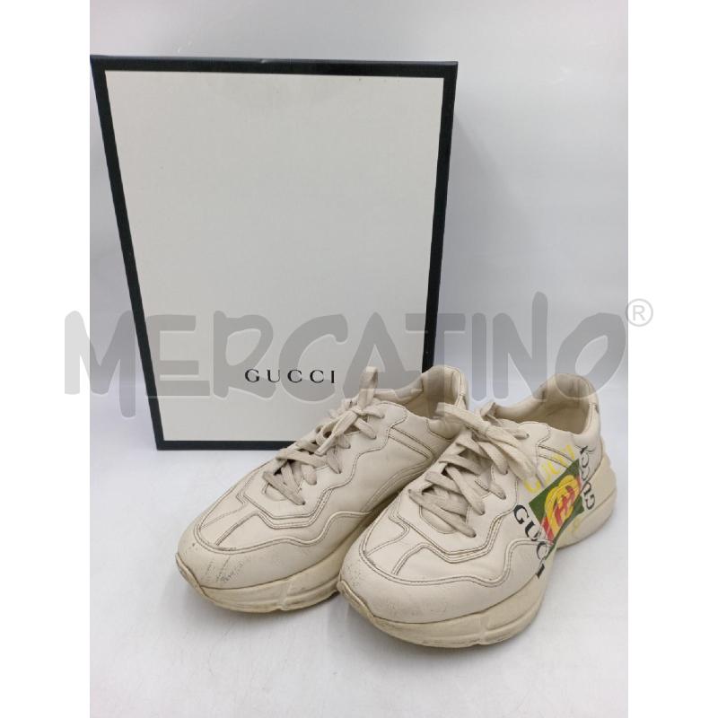 SCARPE UOMO GUCCI SNEAKERS BASSE RHYTON IN PELLE | Mercatino dell'Usato Moncalieri bengasi 1