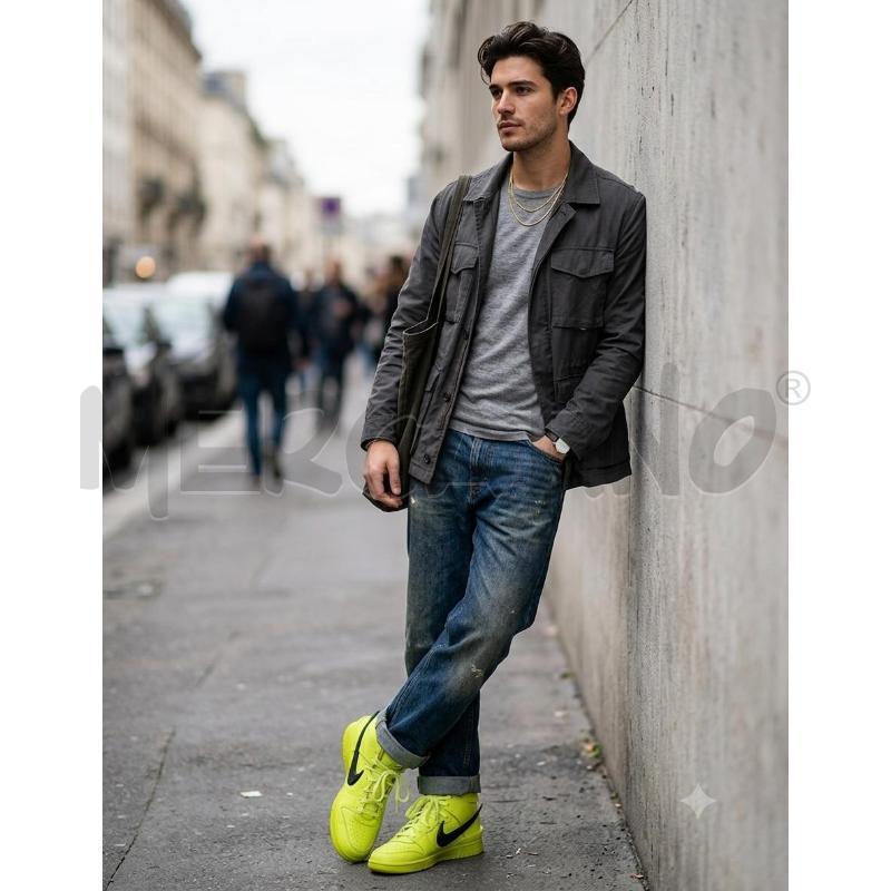 SCARPE UOMO NIKE DUNK HIGH X AMBUSH GIALLA  | Mercatino dell'Usato Moncalieri bengasi 1
