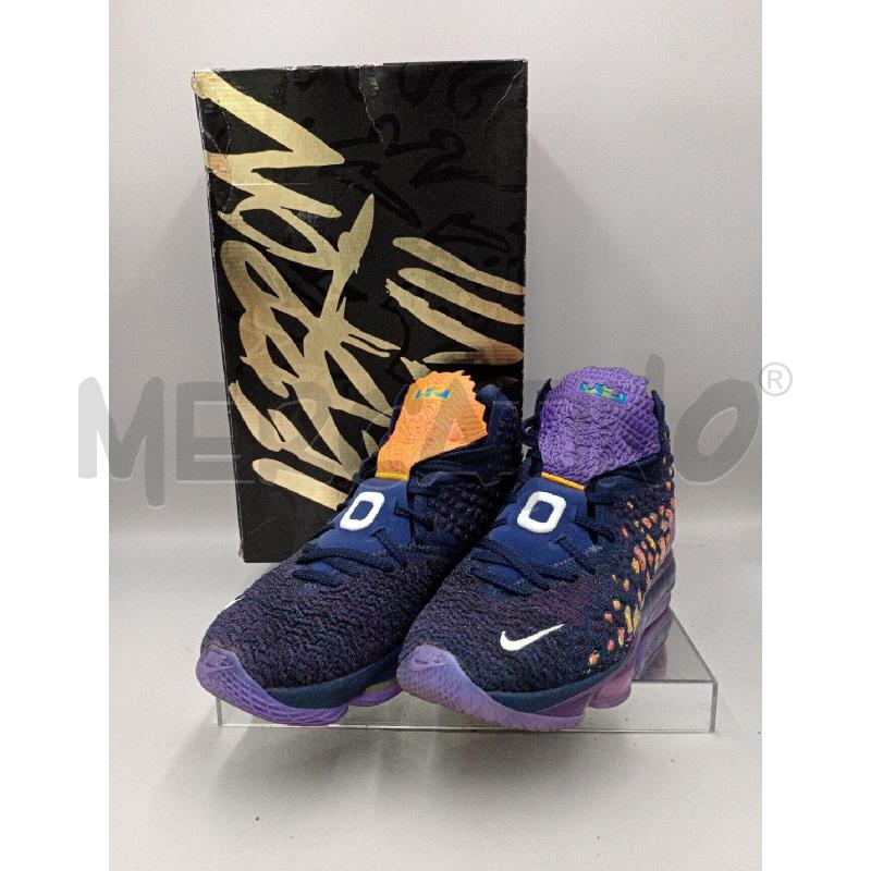 SCARPE UOMO NIKE LE BRON 17 VIOLA E BLU  | Mercatino dell'Usato Moncalieri bengasi 2