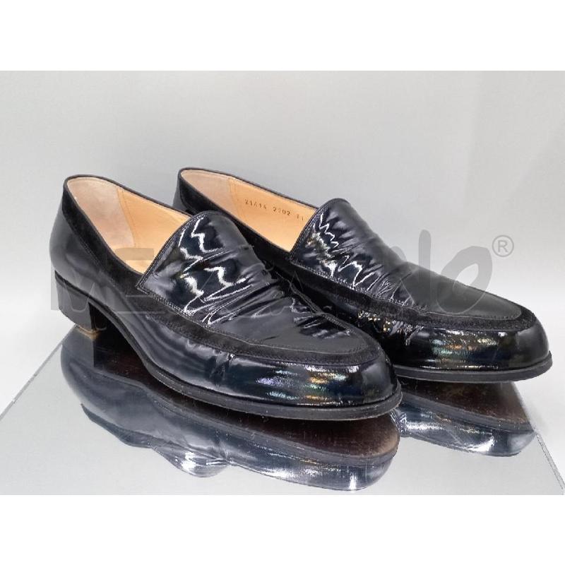 SCARPE UOMO YVES SAINT LAURENT MOCASSINO NERO LUCIDO  | Mercatino dell'Usato Moncalieri bengasi 1
