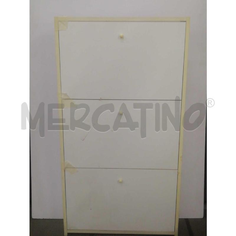 SCARPIERA BIANCA 3 CASSETTI | Mercatino dell'Usato Moncalieri bengasi 1