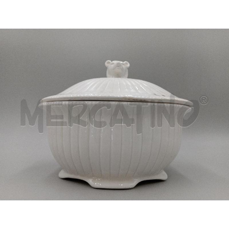 SCATOLA CERAMICA BIANCA ORSO  | Mercatino dell'Usato Moncalieri bengasi 1