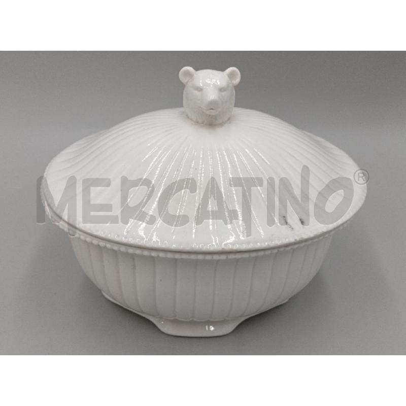 SCATOLA CERAMICA BIANCA ORSO  | Mercatino dell'Usato Moncalieri bengasi 2