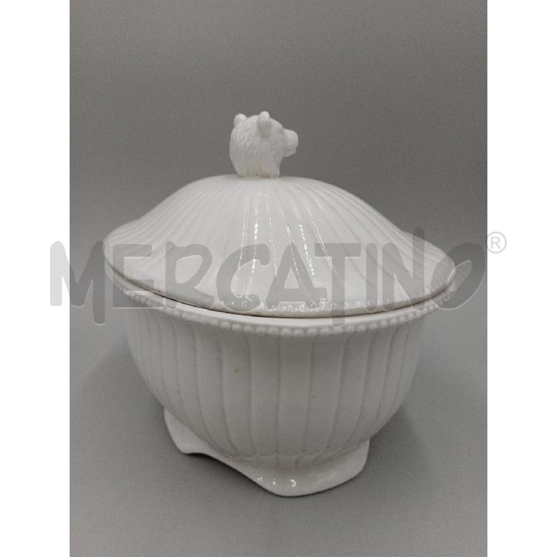 SCATOLA CERAMICA BIANCA ORSO  | Mercatino dell'Usato Moncalieri bengasi 3