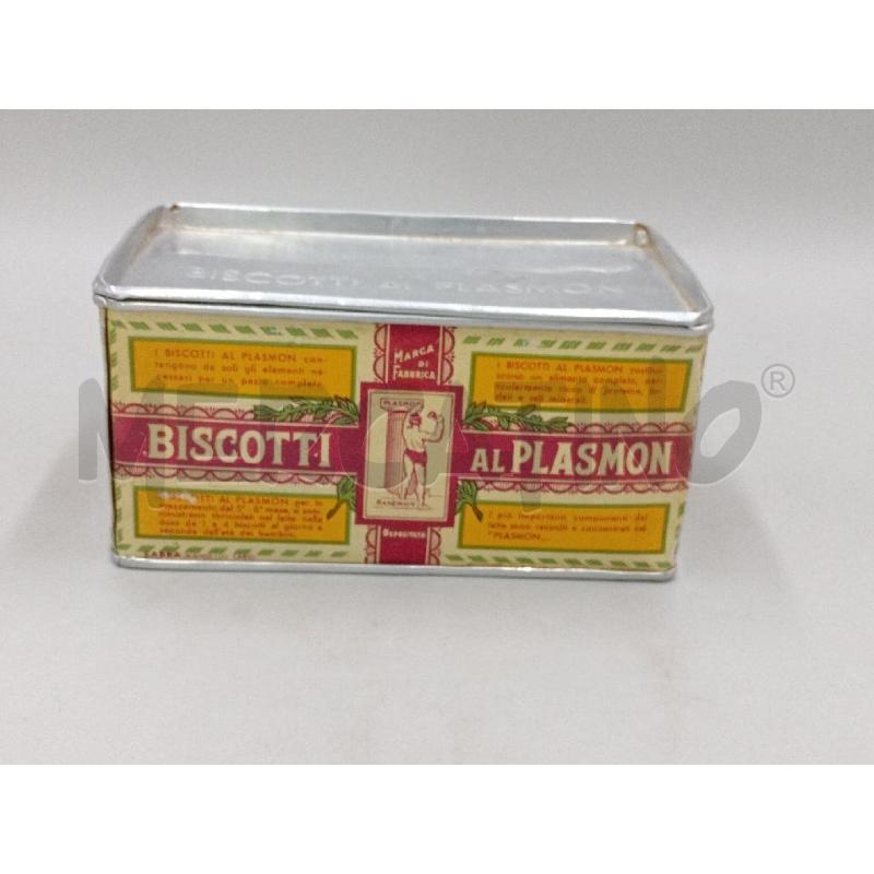 SCATOLA LATTA BISCOTTI AL PLASMON ALLUMINIO | Mercatino dell'Usato Moncalieri bengasi 1