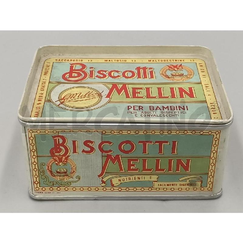 SCATOLA LATTA BISCOTTI MELLIN PICCOLA | Mercatino dell'Usato Moncalieri bengasi 1