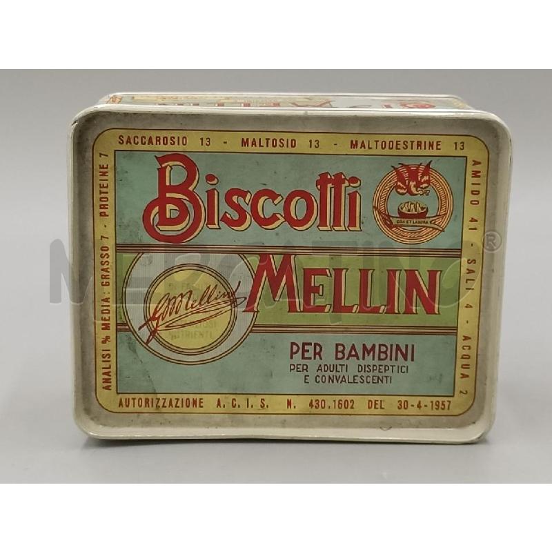 SCATOLA LATTA BISCOTTI MELLIN PICCOLA | Mercatino dell'Usato Moncalieri bengasi 2
