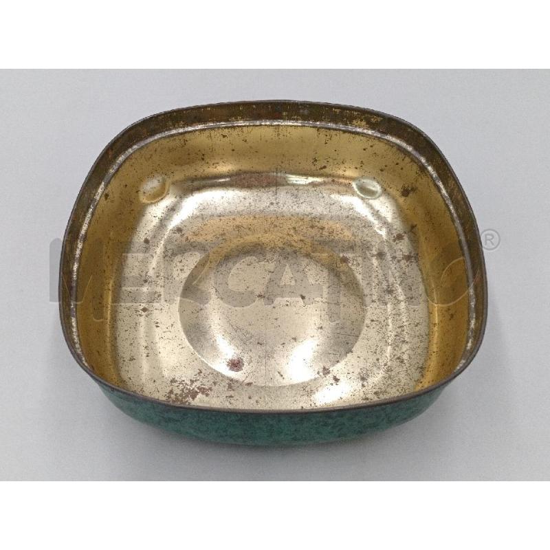 SCATOLA LATTA QUADRATA VERDE | Mercatino dell'Usato Moncalieri bengasi 5
