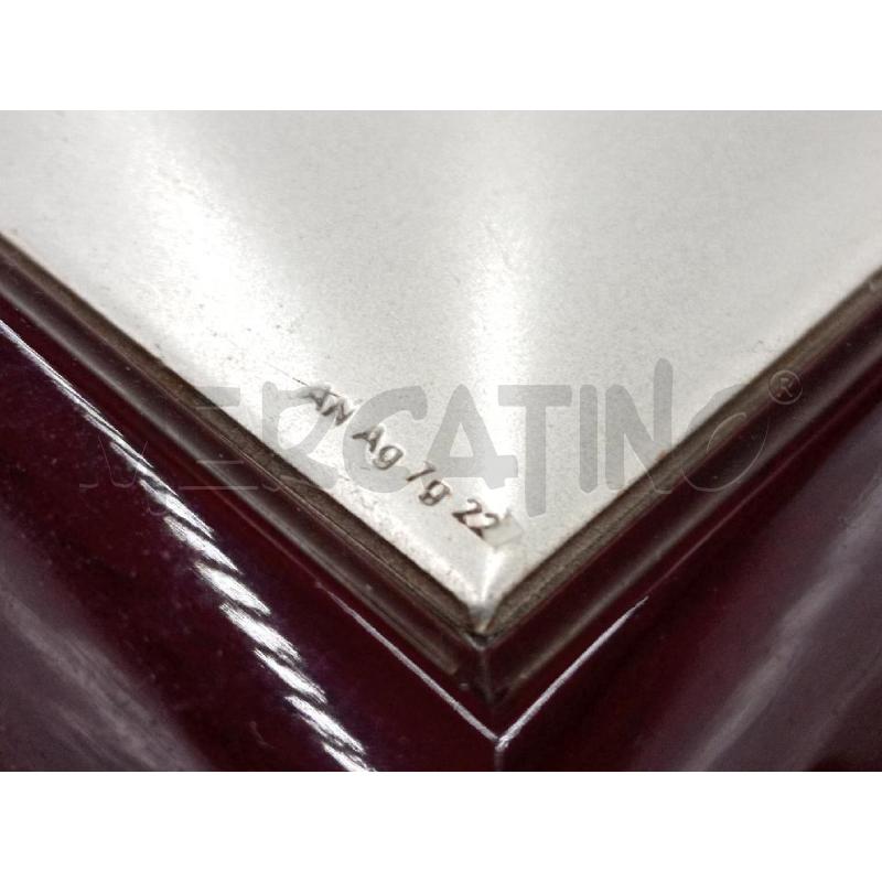 SCATOLA LEGNO C/PLACCA METALLO ARGENTATO S/COPERCHIO | Mercatino dell'Usato Moncalieri bengasi 3