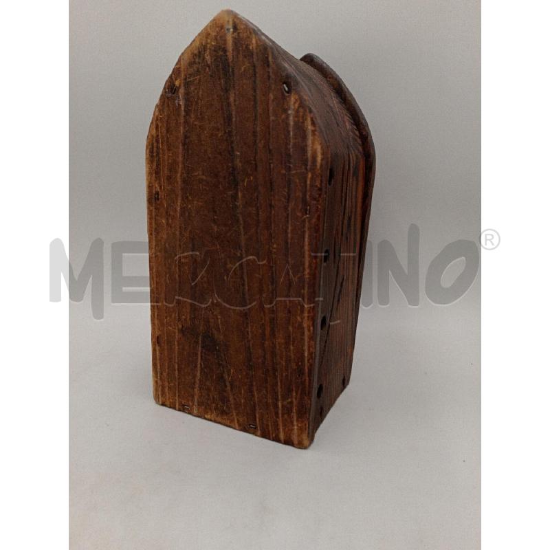 SCATOLA LEGNO FORMA VECCHIO FERRO DA STIRO | Mercatino dell'Usato Moncalieri bengasi 3