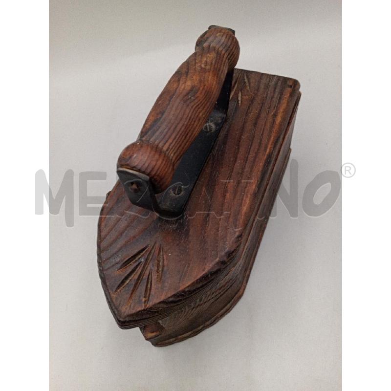 SCATOLA LEGNO FORMA VECCHIO FERRO DA STIRO | Mercatino dell'Usato Moncalieri bengasi 5