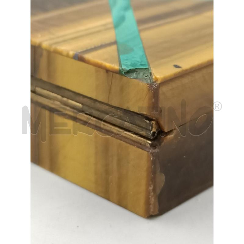 SCATOLA OCCHIO DI TIGRE MALACHITE CON LAMINA ARGENTATO | Mercatino dell'Usato Moncalieri bengasi 5
