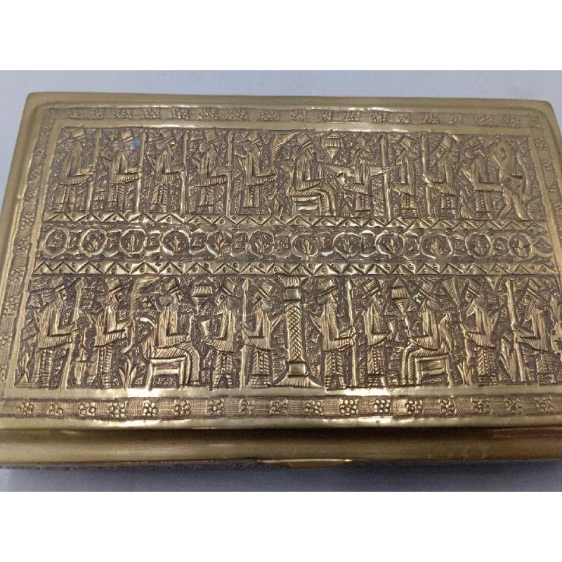 SCATOLA OTTONE INTARSIATA EGIZIANA | Mercatino dell'Usato Moncalieri bengasi 5