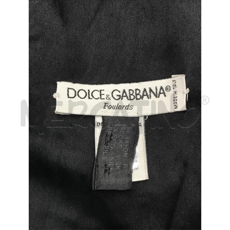 SCIARPA DO9LCE & GABBANA NERA VELLUTO CON FRANGE | Mercatino dell'Usato Moncalieri bengasi 5