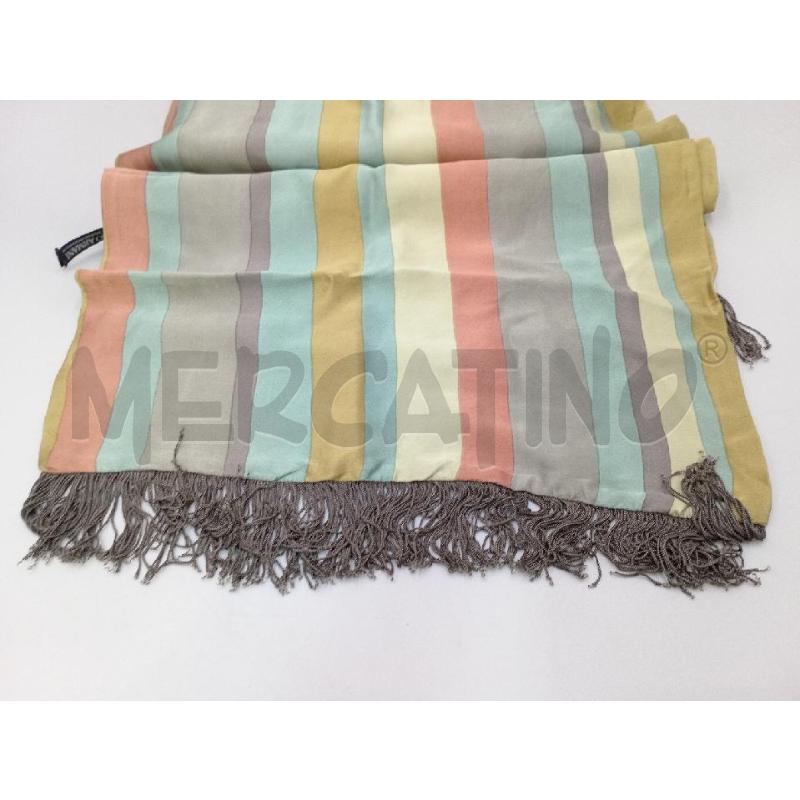 SCIARPA DONNA GIORGIO ARMANI VERDE RIGHE | Mercatino dell'Usato Moncalieri bengasi 4