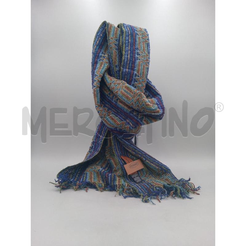 SCIARPA MISSONI RIGHE BLU MARRONI | Mercatino dell'Usato Moncalieri bengasi 1
