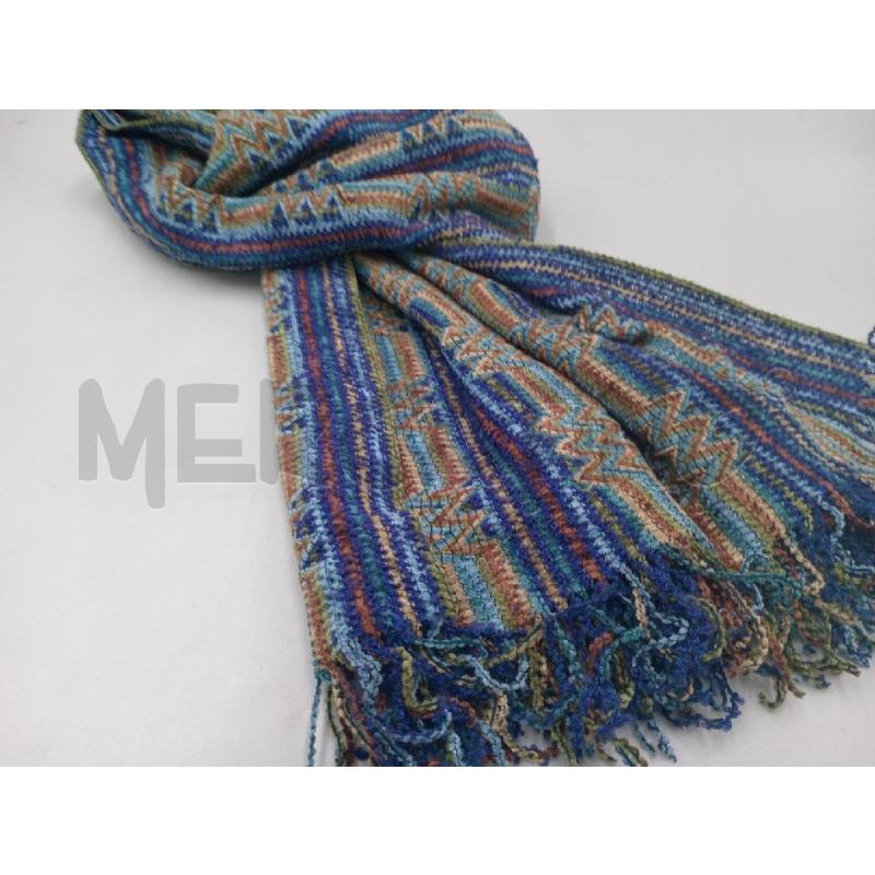 SCIARPA MISSONI RIGHE BLU MARRONI | Mercatino dell'Usato Moncalieri bengasi 2