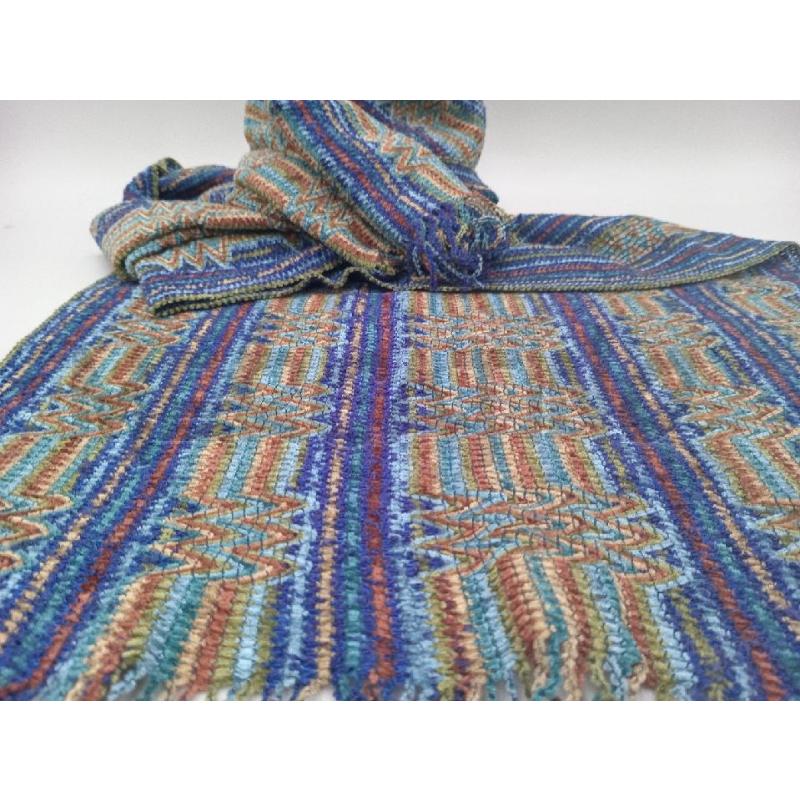 SCIARPA MISSONI RIGHE BLU MARRONI | Mercatino dell'Usato Moncalieri bengasi 3