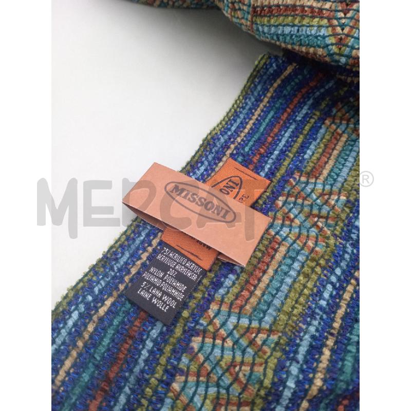 SCIARPA MISSONI RIGHE BLU MARRONI | Mercatino dell'Usato Moncalieri bengasi 4