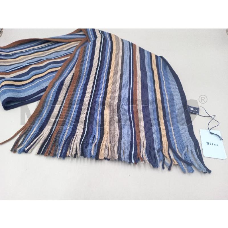 SCIARPA  ALTEA RIGHE BLU MARRONE LANA | Mercatino dell'Usato Moncalieri bengasi 2