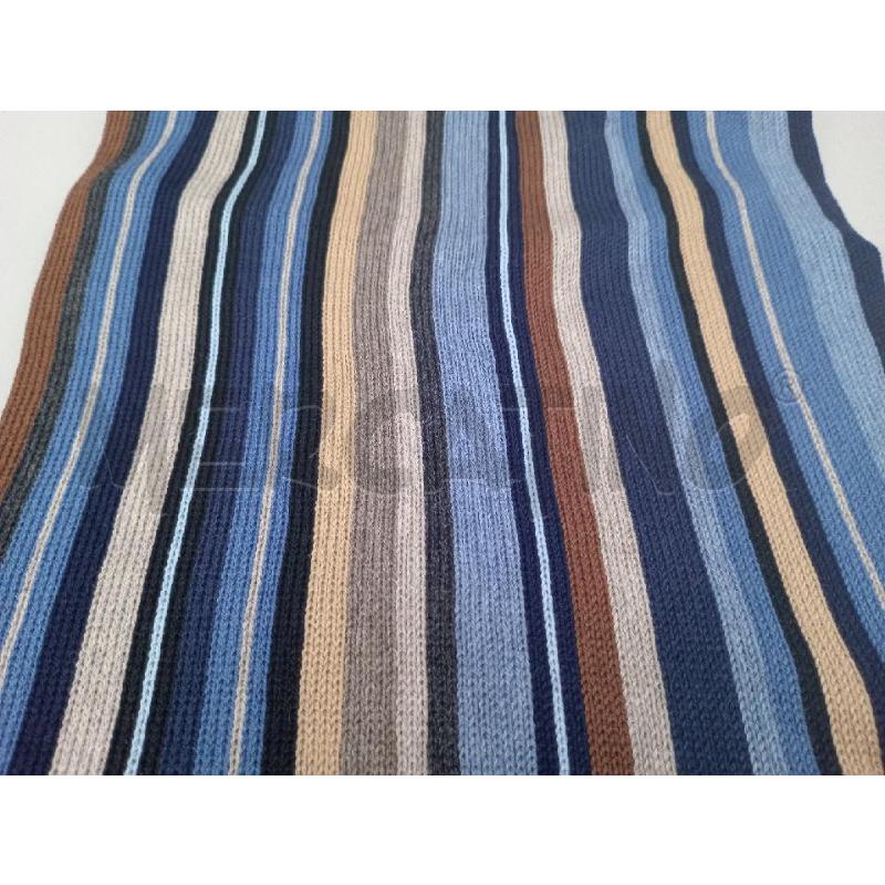 SCIARPA  ALTEA RIGHE BLU MARRONE LANA | Mercatino dell'Usato Moncalieri bengasi 3